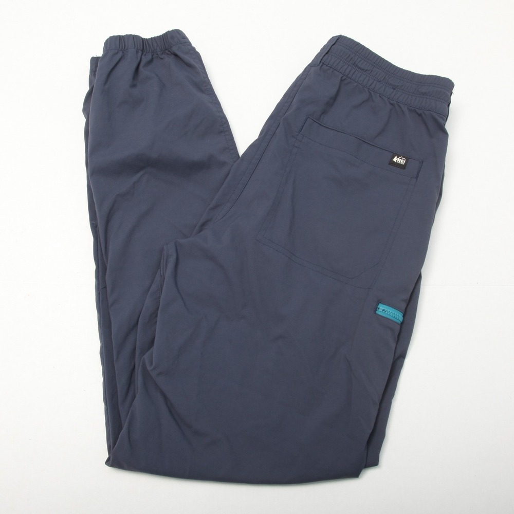 REI Co-op Trailmade Jogger Pants Mens Small Navy Blue Nylon Blend Activewear